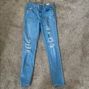 Distressed Blue Women's Jeans